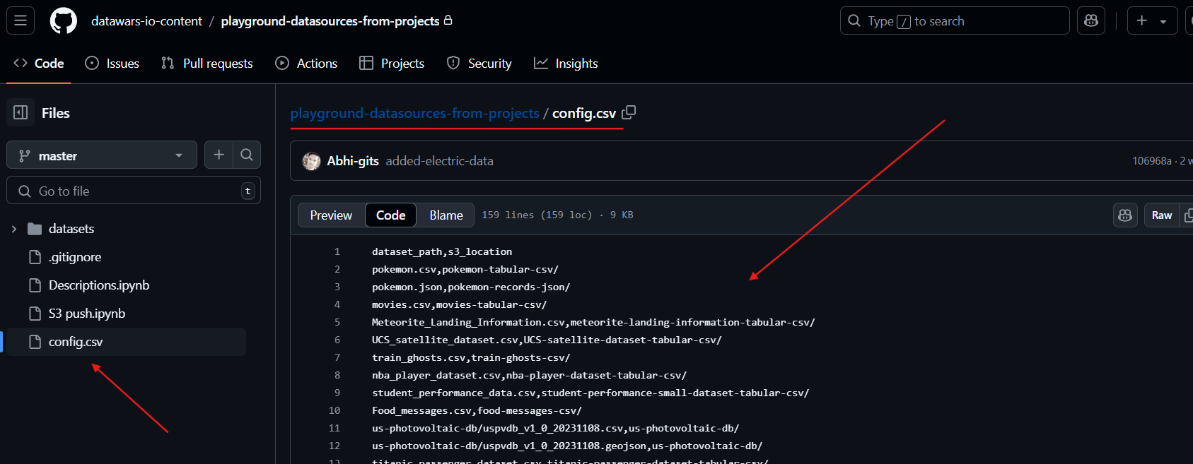 Adding Dataset to Repository